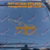 Georgia Country Flag Map Outline Silhouette Decal Sticker Car Vinyl no bkgrd b