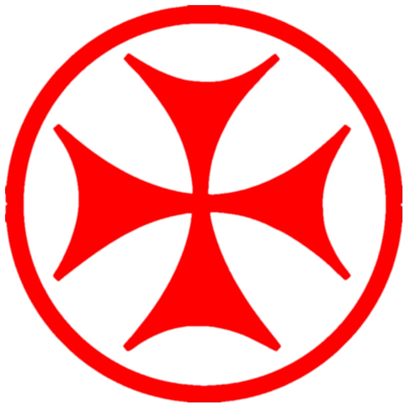 Georgian Flag, Cross Car Sticker  5.9 inch / 15*15cm  CS-137#