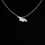 Copper Georgia Jewelry Any Words Can Be Customed Georgia Country Necklace Travel Gift For Friend YP4098