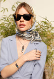 100% Pure Silk GEORGIAN ALPHABET SCARF FOR WOMEN