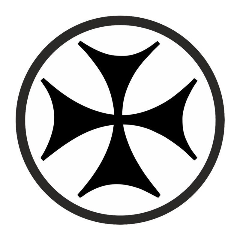 Georgian Flag, Cross Car Sticker  5.9 inch / 15*15cm  CS-137#