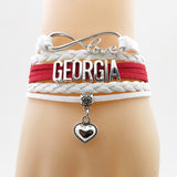 Trendy Style - "Love Georgia" Unisex  Bracelet. For Men & Women.